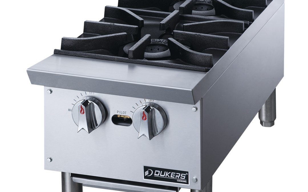 Hot plate with 2 burners