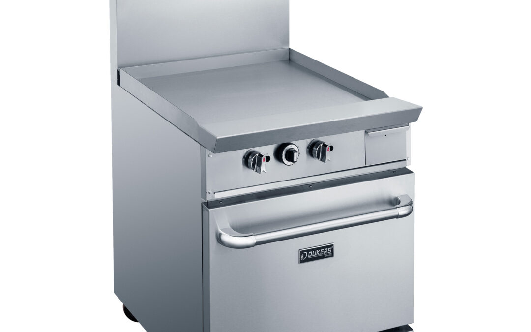 GAS RANGE WITH 24 IN. GRIDDLE DUKERS