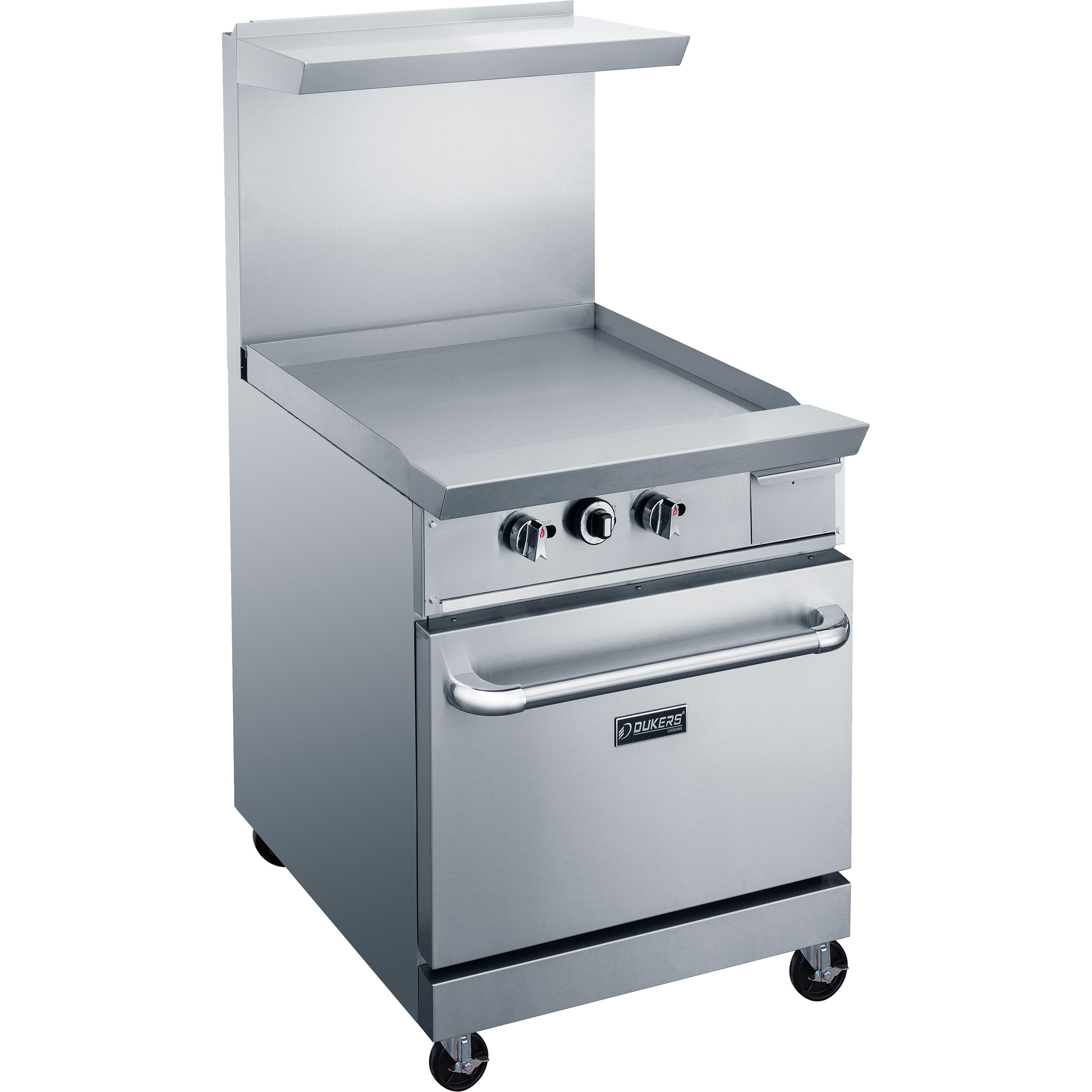 GAS RANGE WITH 24 IN. GRIDDLE DUKERS